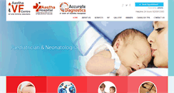 Desktop Screenshot of aasthahospitalivfcentre.com